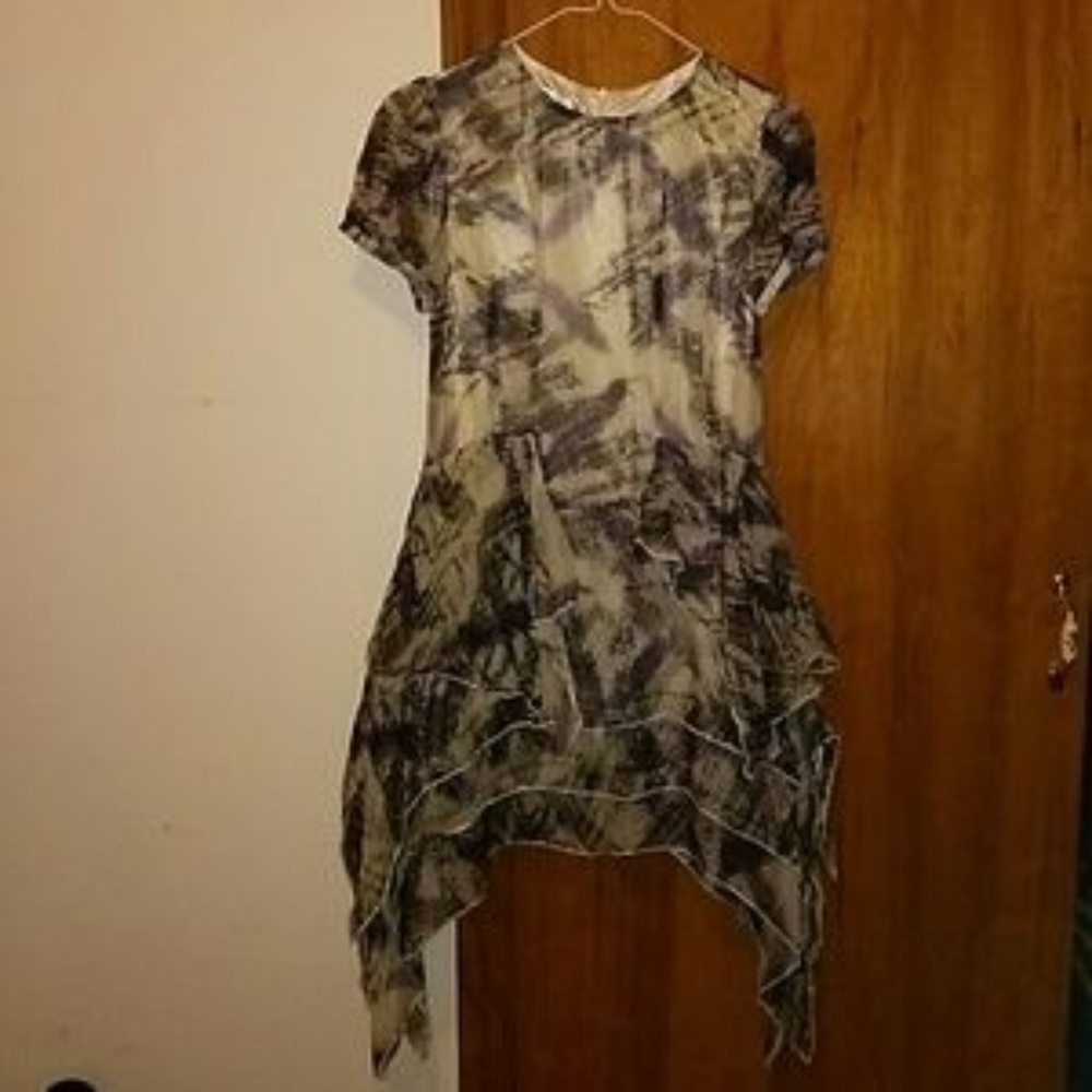 Purple chiffon dress
